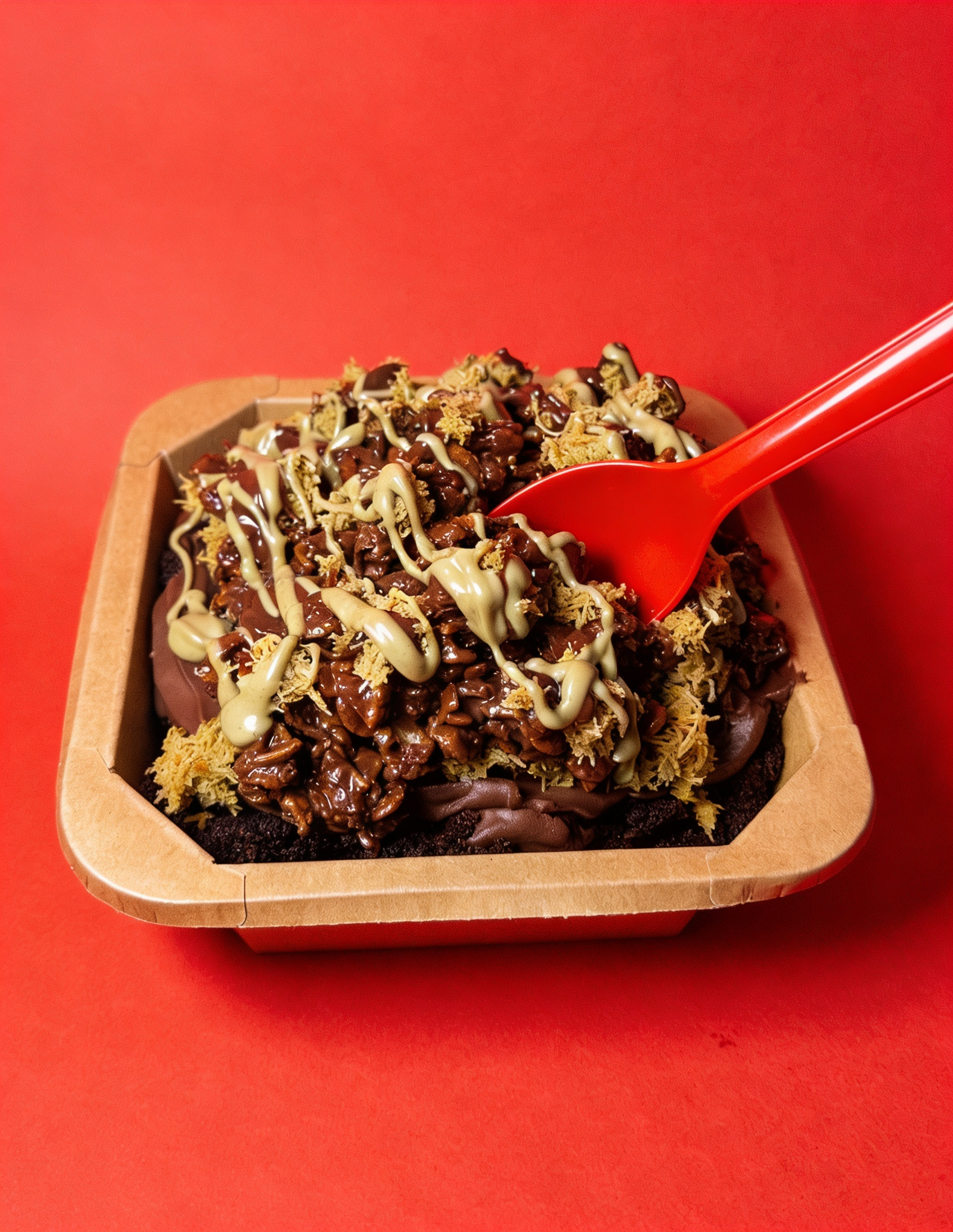 Dubai Chocolate Crunch Cake
