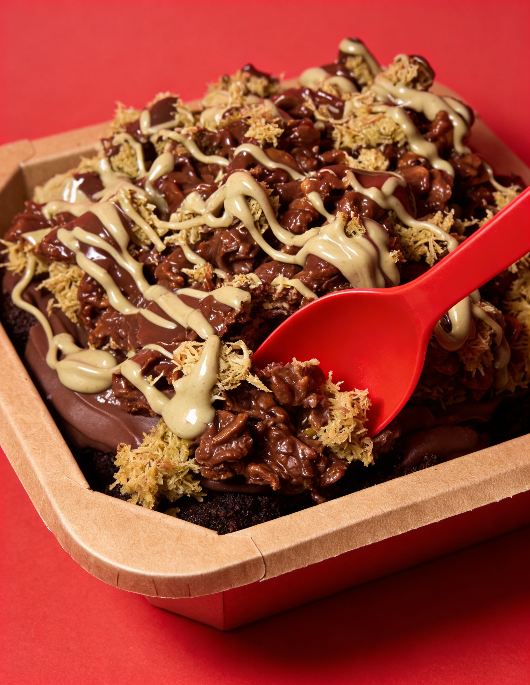 Dubai Chocolate Crunch Cake